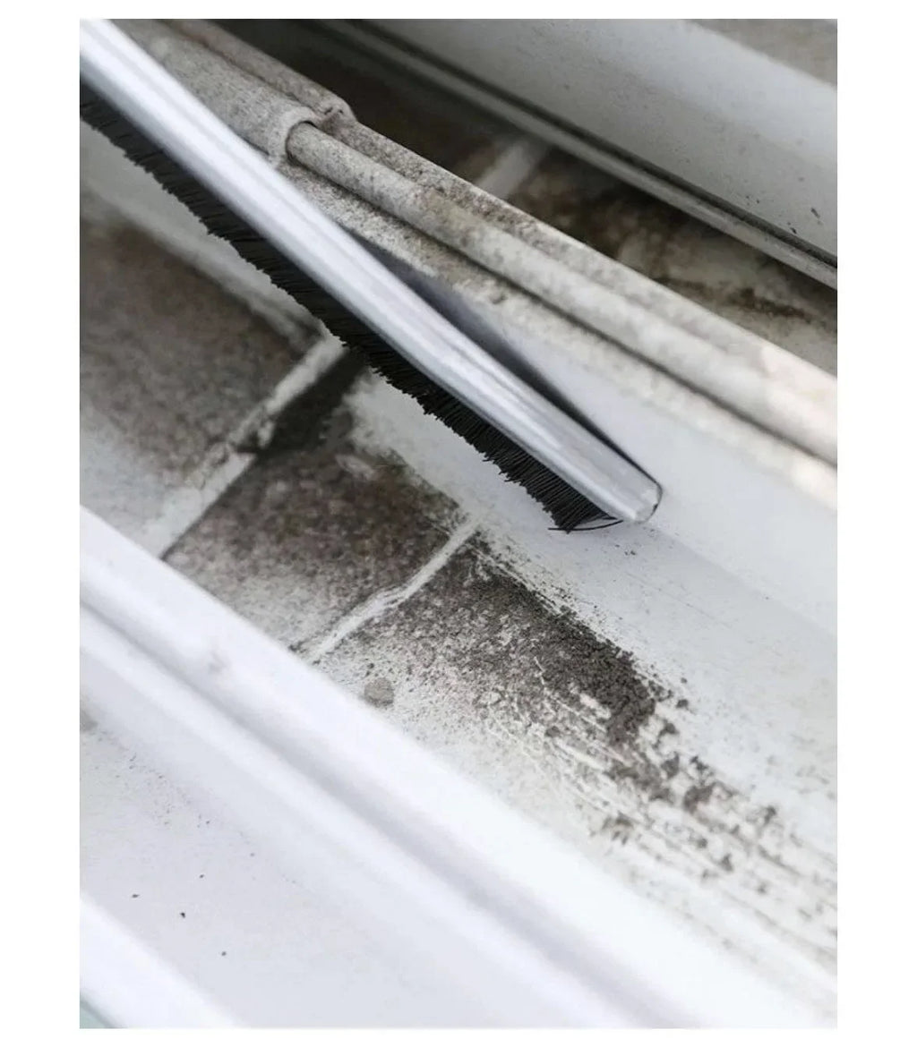 Bathroom Kitchen Gap Cleaning Brush Durable Grout Hard Bristle Long Handle Cleaner Brush for Tile Gaps Window Frames Door Track