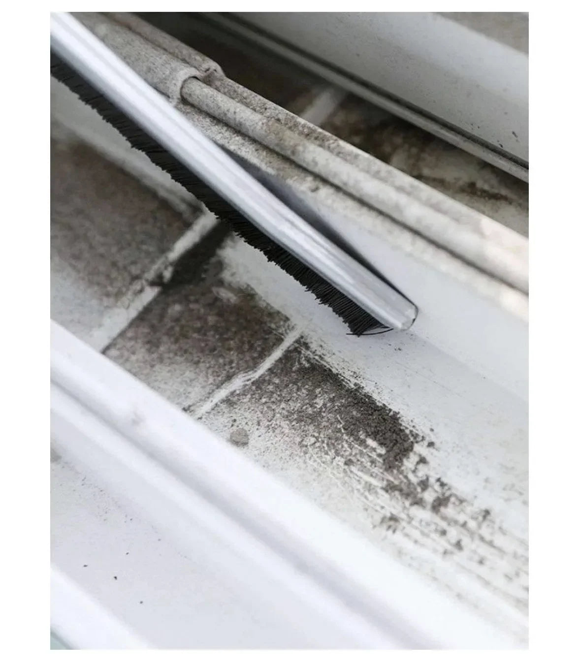 Bathroom Kitchen Gap Cleaning Brush Durable Grout Hard Bristle Long Handle Cleaner Brush for Tile Gaps Window Frames Door Track